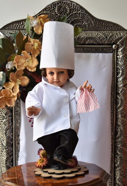 Niño Dios Vestiddo de Chef